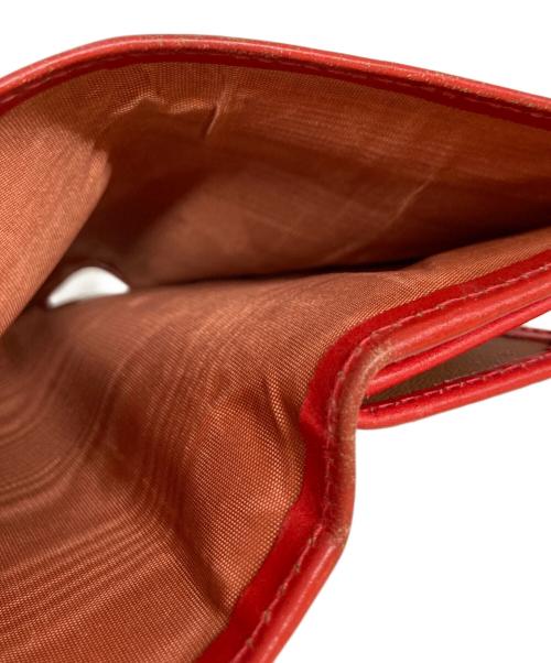 Whitehouse Cox（ホワイトハウスコックス）Whitehouse Cox (ホワイトハウスコックス) 3つ折りブライドルレザーウォレット レッドの古着・服飾アイテム