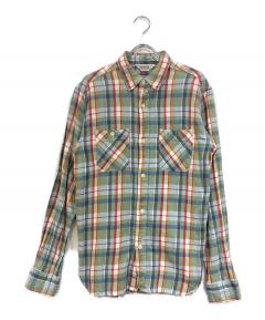中古・古着通販】RRL (ダブルアールエル) オンブレチェックオープン