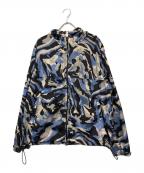 MONCLERモンクレール）の古着「カモフラナイロンジャケット」｜ブルー