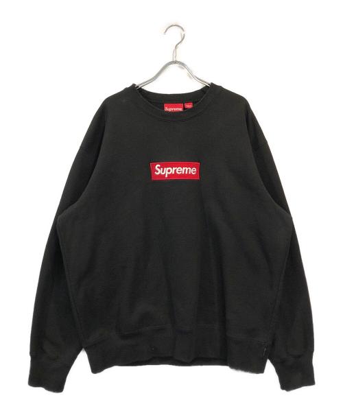 SUPREME（シュプリーム）Supreme (シュプリーム) Box Logo Crewneck ブラック×レッド サイズ:Mの古着・服飾アイテム