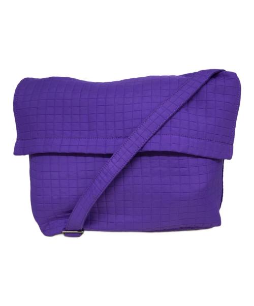 PLEATS PLEASE（プリーツプリーズ）PLEATS PLEASE (プリーツプリーズ) フラップショルダーバッグ パープルの古着・服飾アイテム