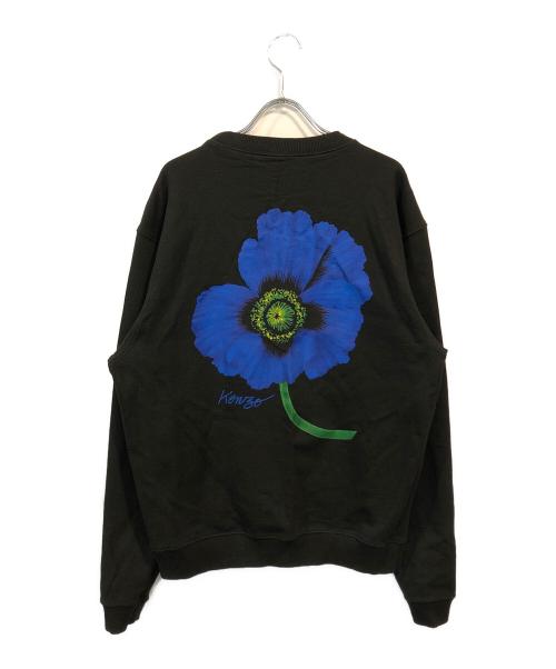 KENZO（ケンゾー）KENZO (ケンゾー) ポピーバックプリントスウェット ブラック サイズ:Sの古着・服飾アイテム