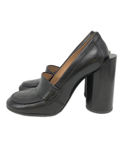 Maison Margiela（メゾンマルジェラ）Maison Margiela (メゾンマルジェラ) ハイヒールローファー ブラック サイズ:SIZE 37の古着・服飾アイテム