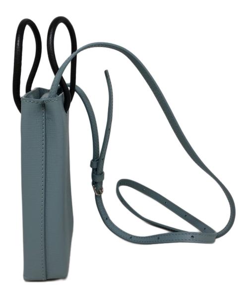 BALENCIAGA（バレンシアガ）BALENCIAGA (バレンシアガ) ショッピングフォンホルダーバッグ スカイブルーの古着・服飾アイテム