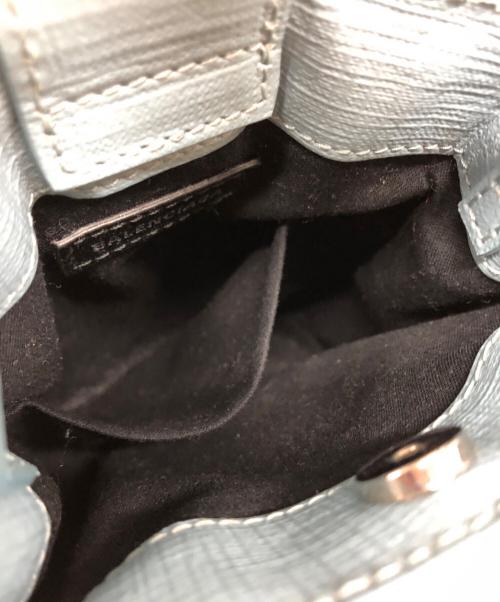BALENCIAGA（バレンシアガ）BALENCIAGA (バレンシアガ) ショッピングフォンホルダーバッグ スカイブルーの古着・服飾アイテム