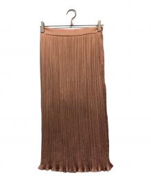 MaxMara（マックスマーラ）の古着「プリーツロングスカート」｜ベージュ