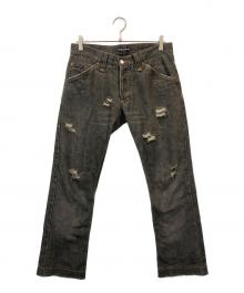 DOLCE & GABBANA（ドルチェ＆ガッバーナ）の古着「ダメージデニムパンツ」｜グレー