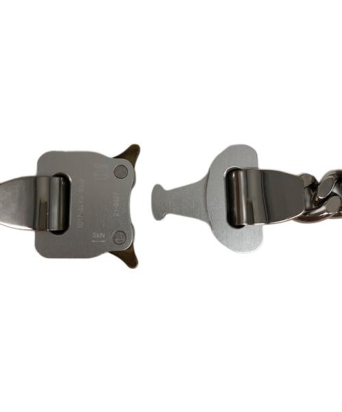 1017 ALYX 9SM（テンセブンティーン アリクス ナインエスエム）1017 ALYX 9SM (アリクス) COLORED LINKS BUCKLE NECKLACE シルバー×ブルーの古着・服飾アイテム