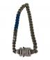 1017 ALYX 9SM (アリクス) COLORED LINKS BUCKLE NECKLACE シルバー×ブルー：18000円