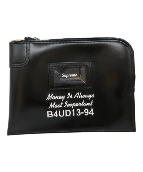 SUPREME（シュプリーム）Supreme (シュプリーム) Leather Money Bag ブラックの古着・服飾アイテム