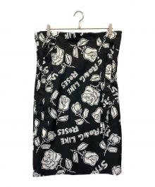 MIYAO×RAY BEAMS（ミヤオ×レイ ビームス）の古着「【別注】MIYAO / プリント スカート」｜ブラック