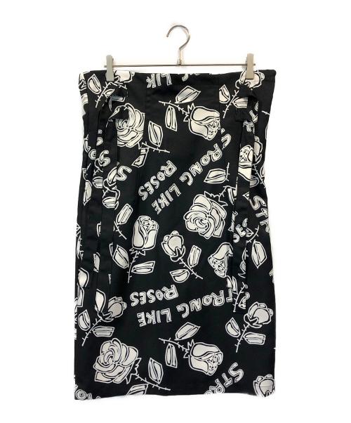 MIYAO（ミヤオ）MIYAO (ミヤオ) RAY BEAMS (レイ ビームス) 【別注】MIYAO / プリント スカート ブラック サイズ:SIZE 1の古着・服飾アイテム