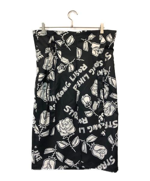 MIYAO（ミヤオ）MIYAO (ミヤオ) RAY BEAMS (レイ ビームス) 【別注】MIYAO / プリント スカート ブラック サイズ:SIZE 1の古着・服飾アイテム