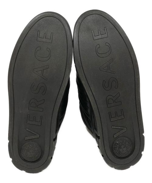 VERSACE（ヴェルサーチェ）VERSACE (ヴェルサーチェ) メデューサ ハイカットシューズ ブラック サイズ:SIZE 42の古着・服飾アイテム