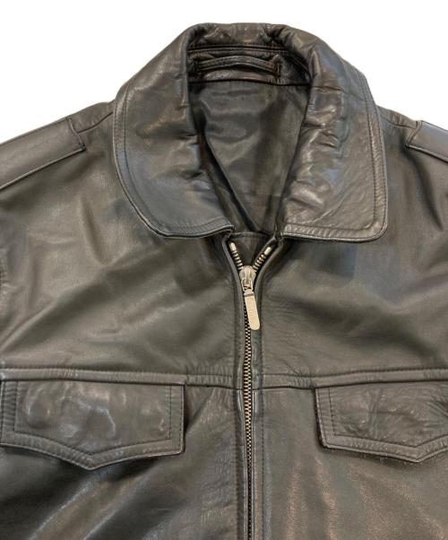 Nikator Gmbh Freiberg（ニカトール ゲーエムベーハー フライベルク）Nikator Gmbh Freiberg (ニカトール ゲーエムベーハー フライベルク) レザーポリスマンジャケット ブラック サイズ:SIZE 48の古着・服飾アイテム