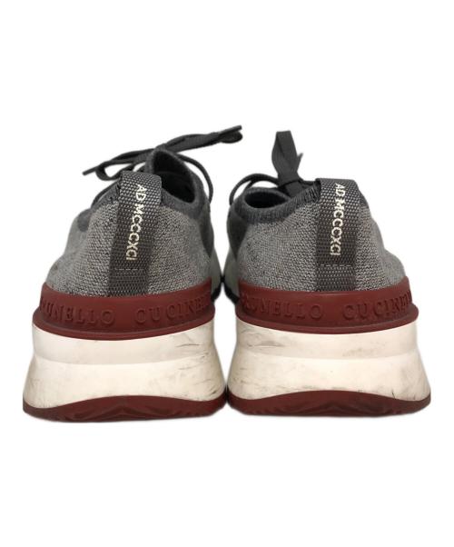 BRUNELLO CUCINELLI（ブルネロクチネリ）BRUNELLO CUCINELLI (ブルネロクチネリ) ニットスニーカー グレー サイズ:SIZE 40の古着・服飾アイテム