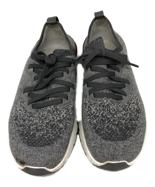 BRUNELLO CUCINELLI（ブルネロクチネリ）BRUNELLO CUCINELLI (ブルネロクチネリ) ニットスニーカー グレー サイズ:SIZE 40の古着・服飾アイテム