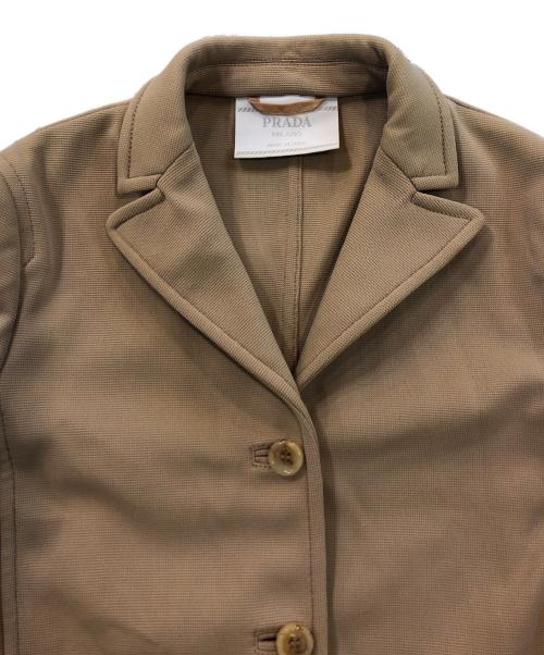 PRADA（プラダ）PRADA (プラダ) スウェット3Bジャケット ベージュ サイズ:SIZE 38の古着・服飾アイテム