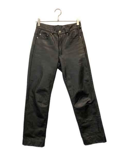 Schott（ショット）Schott (ショット) レザーパンツ ブラック サイズ:SIZE 28の古着・服飾アイテム