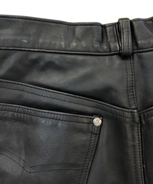 Schott（ショット）Schott (ショット) レザーパンツ ブラック サイズ:SIZE 28の古着・服飾アイテム