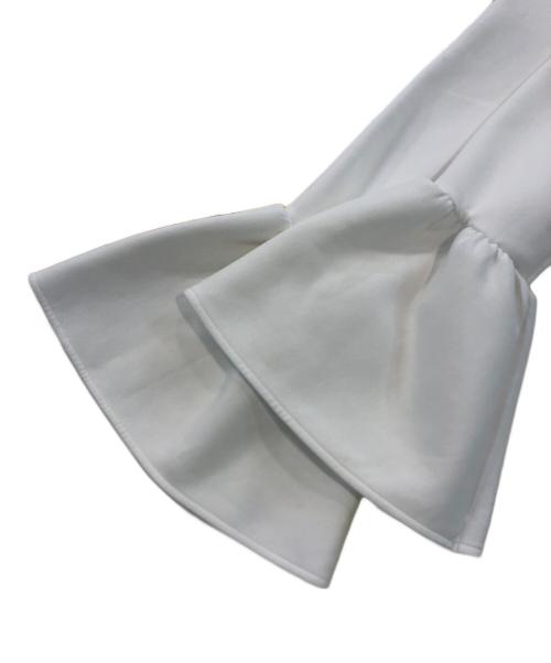 ANAYI（アナイ）ANAYI (アナイ) フレアスリーブスウェット ホワイト サイズ:SIZE 38の古着・服飾アイテム