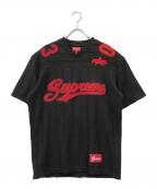 SUPREMEシュプリーム）の古着「Mesh Stripe Football Jersey」｜ブラック