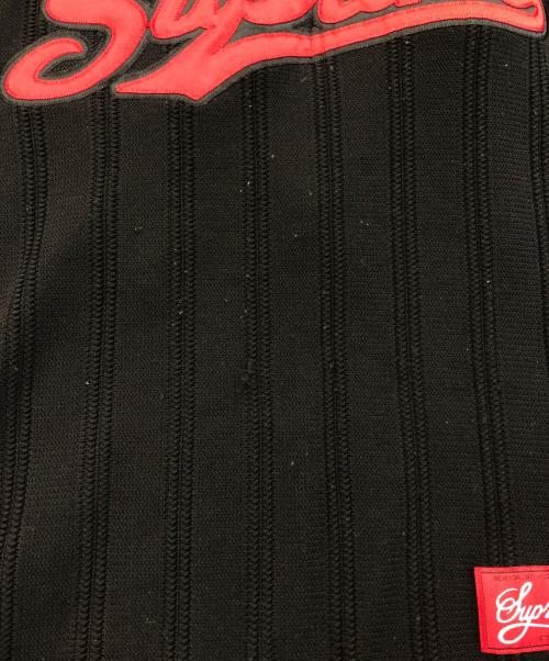 SUPREME（シュプリーム）Supreme (シュプリーム) Mesh Stripe Football Jersey ブラック サイズ:SIZE Sの古着・服飾アイテム