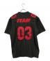 Supreme (シュプリーム) Mesh Stripe Football Jersey ブラック サイズ:SIZE S：7000円