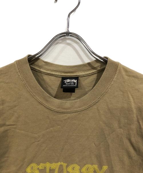 stussy（ステューシー）stussy (ステューシー) WES PALMS TEE PIGMENT DYED ベージュ サイズ:SIZE Mの古着・服飾アイテム