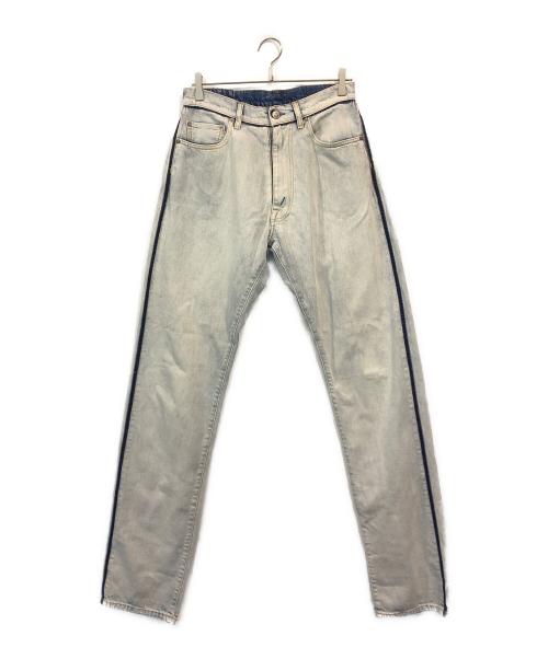 Maison Margiela（メゾンマルジェラ）Maison Margiela (メゾンマルジェラ) ターンアップメモリー オブ 5ポケットデニムパンツ インディゴ サイズ:SIZE 71cm (W28)の古着・服飾アイテム