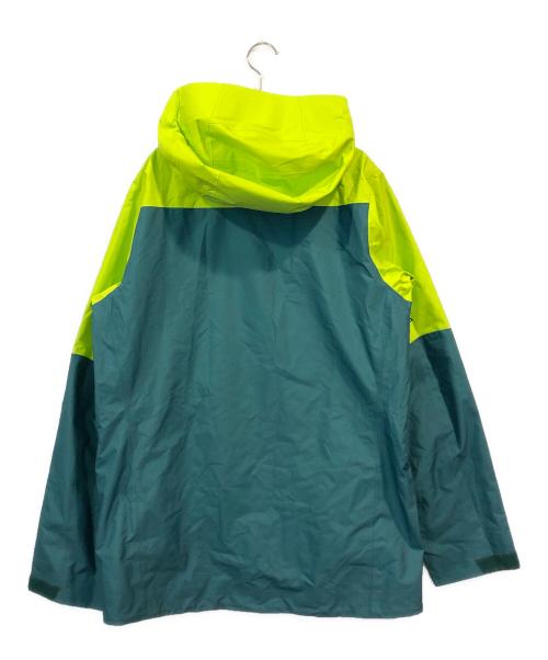 Patagonia（パタゴニア）Patagonia (パタゴニア) スノーショット・ジャケット グリーン×イエロー サイズ:Mの古着・服飾アイテム