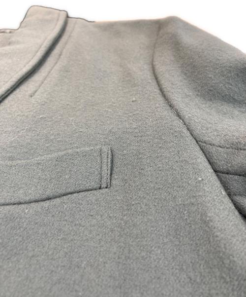 TAKAHIROMIYASHITA TheSoloIst.（タカヒロミヤシタ ザソロイスト）TAKAHIROMIYASHITA TheSoloIst. (タカヒロミヤシタ ザソロイスト) ベロア切替チェスターコート カーキ サイズ:SIZE 46の古着・服飾アイテム