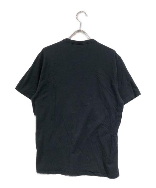 maison kitsune（メゾンキツネ）MAISON KITSUNE (メゾンキツネ) ビッグ パステルフォックスヘッド ロゴTシャツ ネイビー サイズ:SIZE Sの古着・服飾アイテム