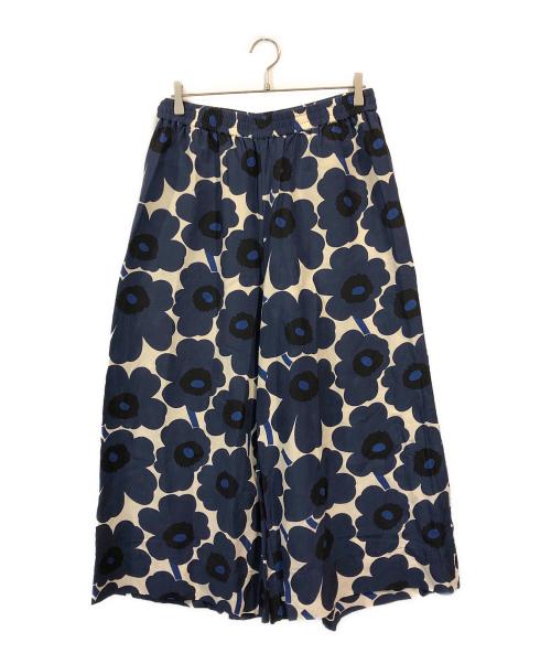 marimekko（マリメッコ）marimekko (マリメッコ) ウニッコワイドパンツ ブルー サイズ:Lの古着・服飾アイテム