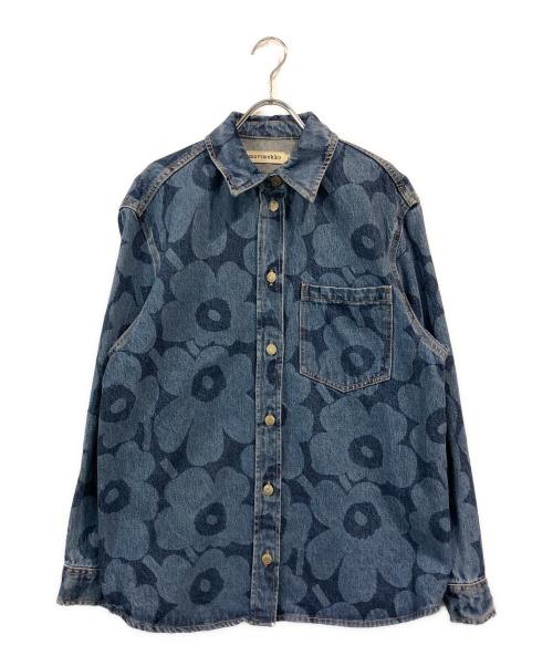 marimekko（マリメッコ）marimekko (マリメッコ) Maridenim Unikko デニムシャツ インディゴ サイズ:SIZE 40の古着・服飾アイテム