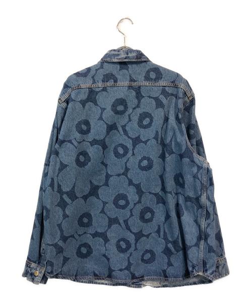marimekko（マリメッコ）marimekko (マリメッコ) Maridenim Unikko デニムシャツ インディゴ サイズ:SIZE 40の古着・服飾アイテム