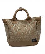 PORTER×mina perhonenポーター×ミナ ペルホネン）の古着「symphony 2WAY バッグ」｜ベージュ