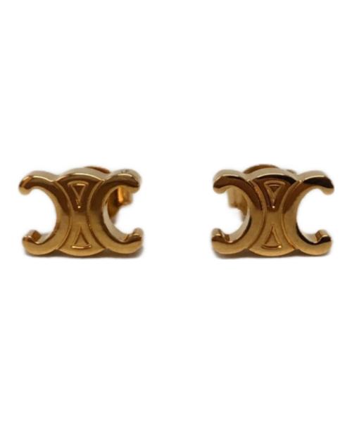 CELINE（セリーヌ）CELINE (セリーヌ) トリオンフ ピアス ゴールドの古着・服飾アイテム