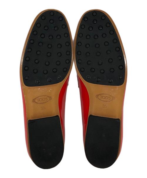 TOD'S（トッズ）TOD'S (トッズ) ビットローファー レッド サイズ:SIZE 35の古着・服飾アイテム