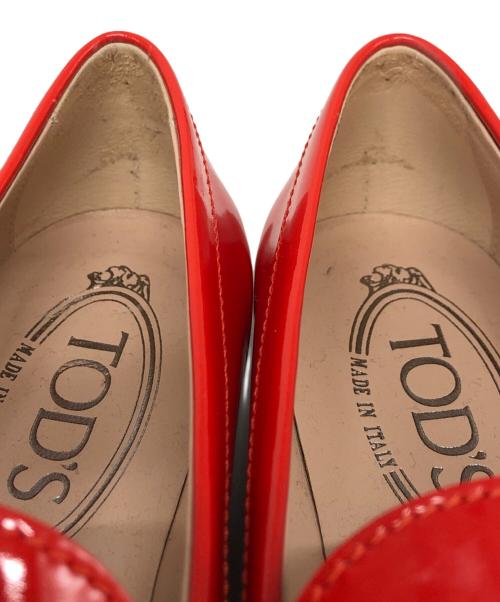 TOD'S（トッズ）TOD'S (トッズ) ビットローファー レッド サイズ:SIZE 35の古着・服飾アイテム