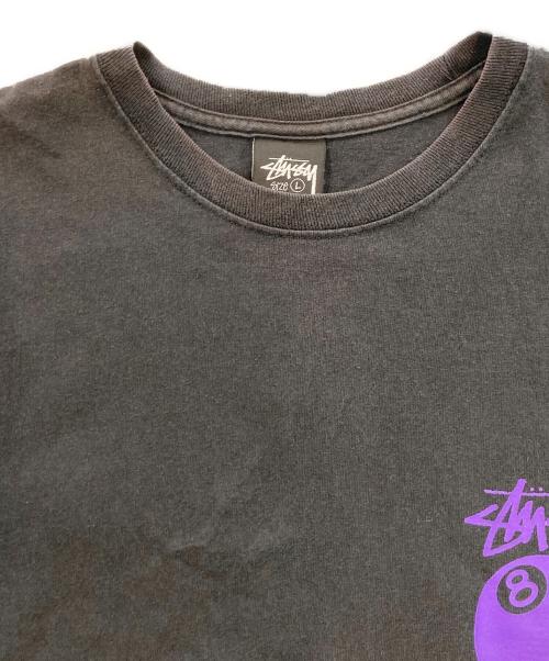 stussy（ステューシー）stussy (ステューシー) 8ボールプリントTシャツ ブラック サイズ:Lの古着・服飾アイテム