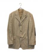 LOEWEロエベ）の古着「ウールカシミアエルボーパッチ3Bジャケット」｜ベージュ