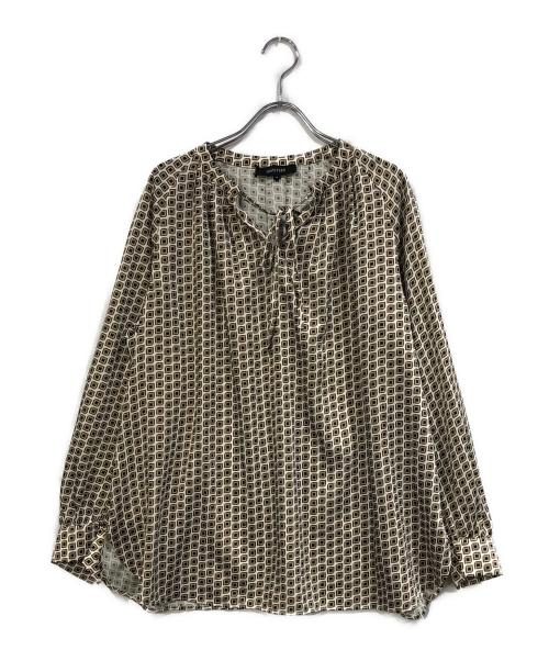 UNTITLED（アンタイトル）UNTITLED (アンタイトル) Rattiイブプリントタックブラウス グリーン サイズ:SIZE 4の古着・服飾アイテム