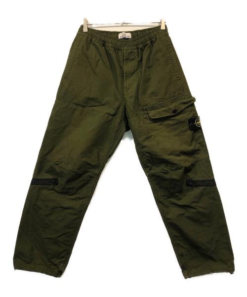 STONE ISLAND（ストーンアイランド）STONE ISLAND (ストーンアイランド) リップストップカーゴロングパンツ カーキ サイズ:ｗ３１の古着・服飾アイテム