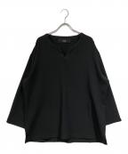 AKMエーケーエム）の古着「キーネックカットソー」｜ブラック