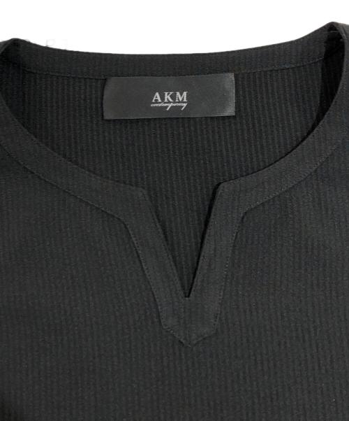AKM（エーケーエム）AKM (エーケーエム) キーネックカットソー ブラック サイズ:SIZE XXLの古着・服飾アイテム
