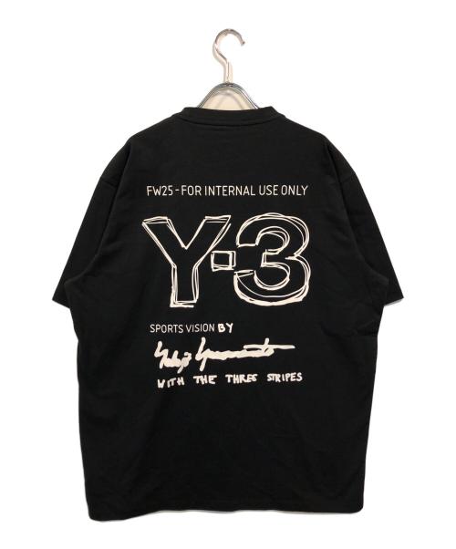Y-3（ワイスリー）Y-3 (ワイスリー) バックプリントTシャツ ブラック サイズ:XL 未使用品の古着・服飾アイテム