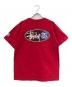 stussy (ステューシー) プリントTシャツ レッド サイズ:SIZE M：8000円