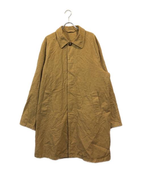 confect（コンフェクト）CONFECT (コンフェクト) リネン混ステンカラーコート ブラウン サイズ:SIZE 5の古着・服飾アイテム