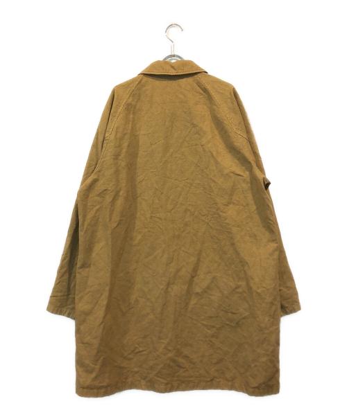confect（コンフェクト）CONFECT (コンフェクト) リネン混ステンカラーコート ブラウン サイズ:SIZE 5の古着・服飾アイテム
